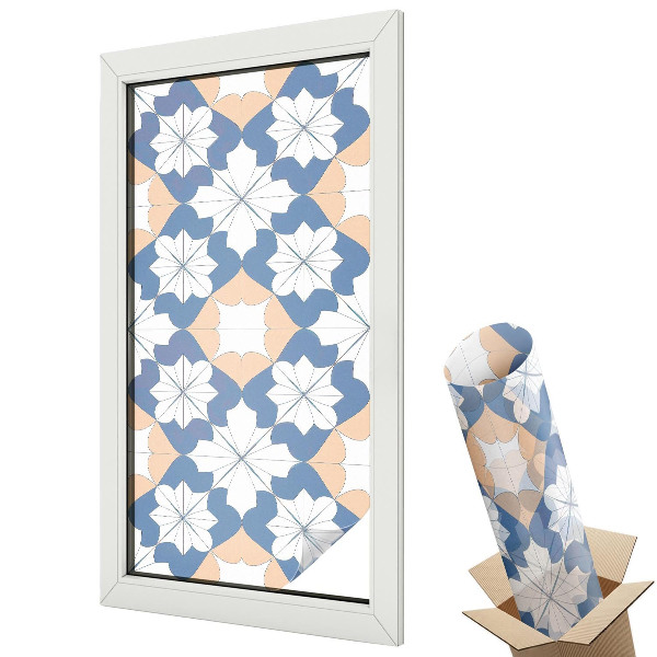 Matná fólia na sklo Symetrické vzory