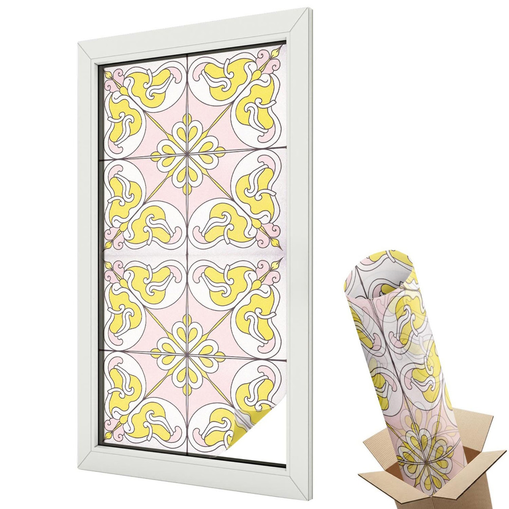 Okenná fólia Abstraktné kvety