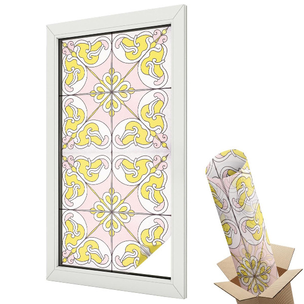 Okenná fólia Abstraktné kvety