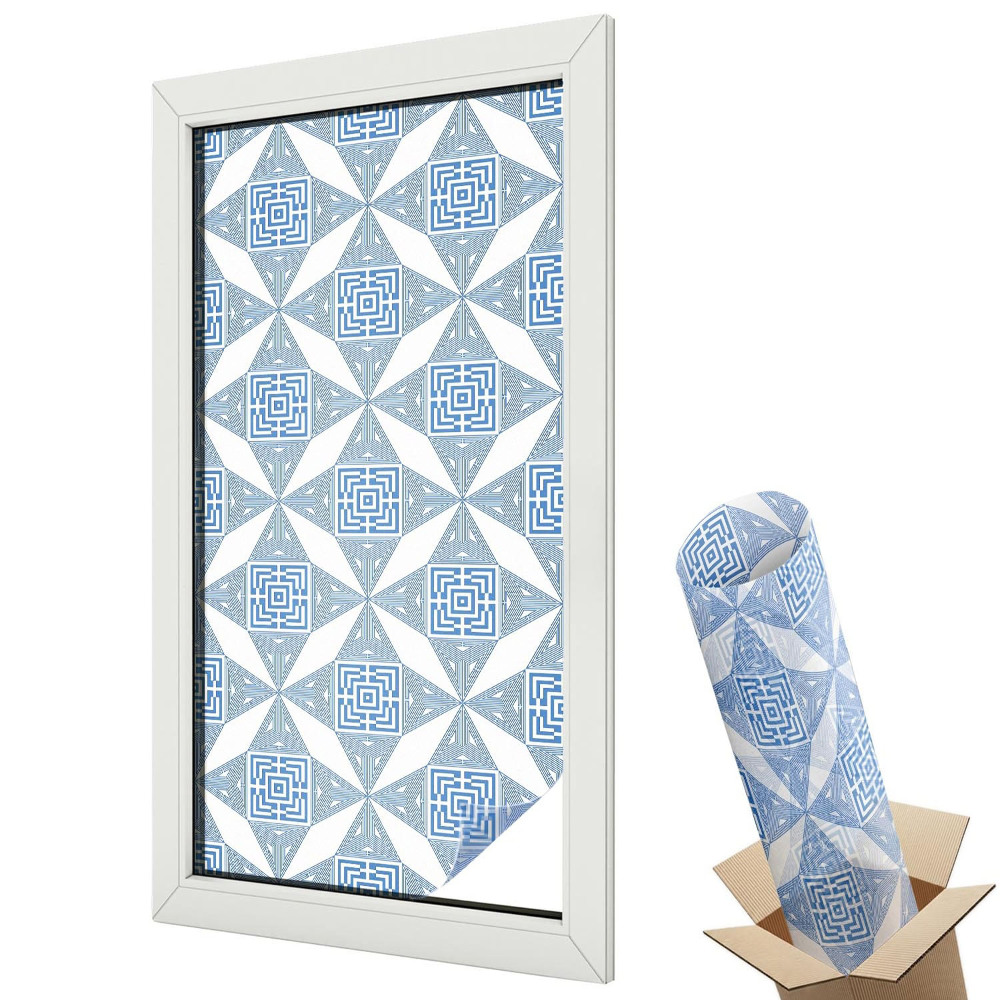 Okenná fólia Geometrické bludiská