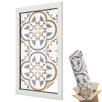 Matná fólia na sklo Kachľové ornamenty