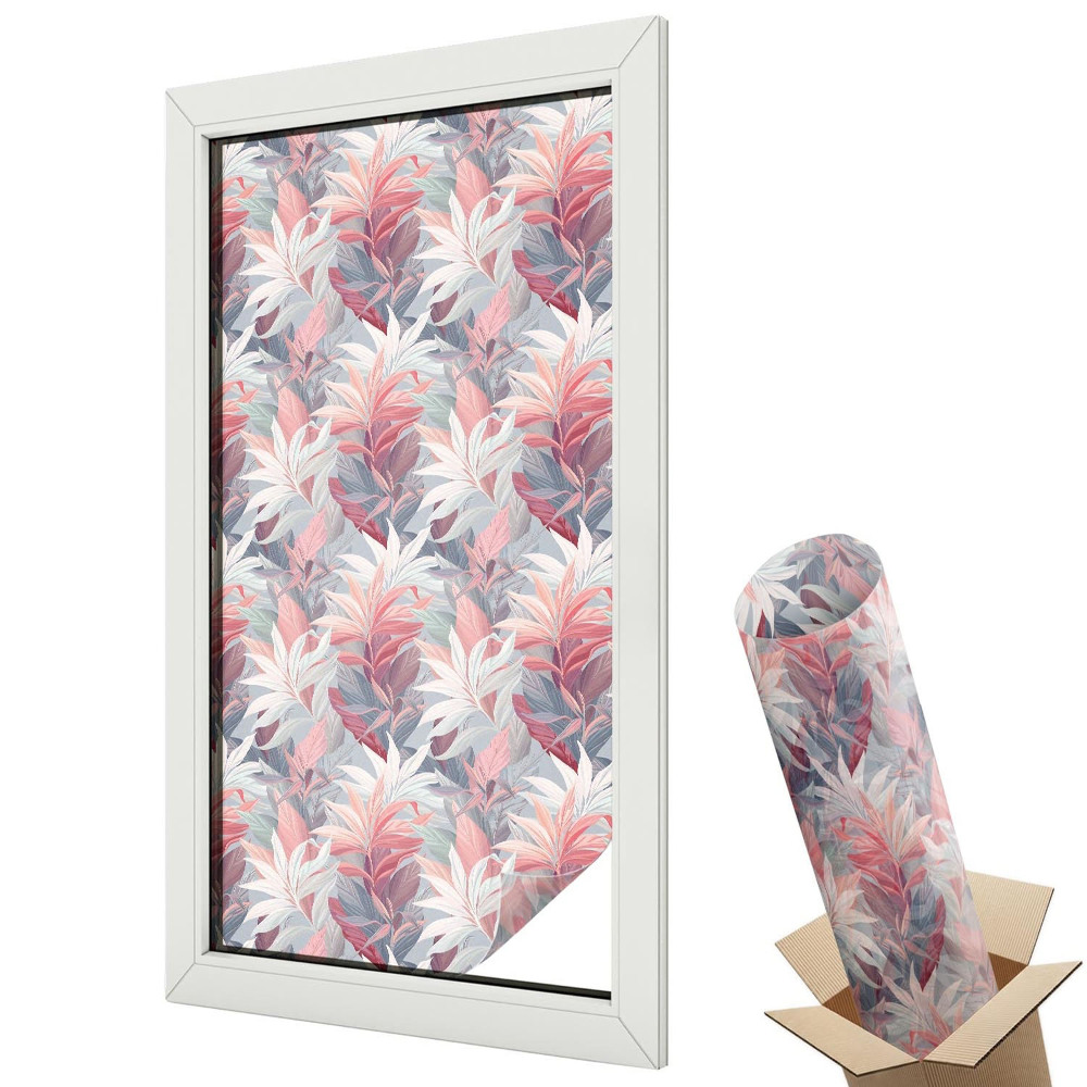 Matná fólia na sklo Kvetinové listy