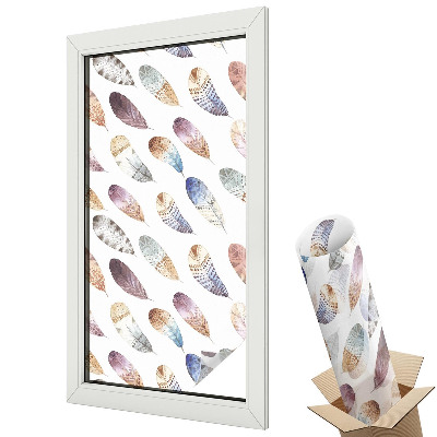 Matná fólia na sklo Boho perie