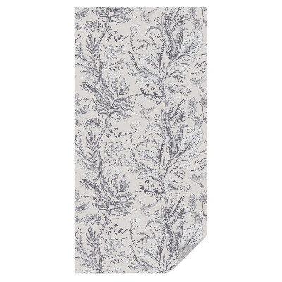 Fólia na sklo dverí Listy a motýle