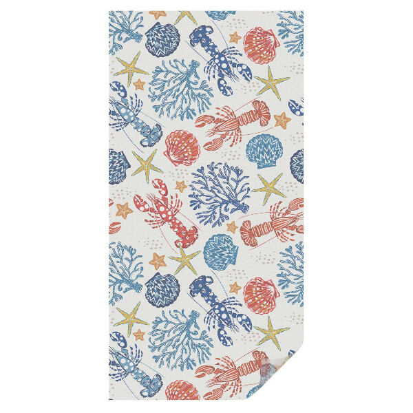 Mliečna fólia na sklo Raky koraly