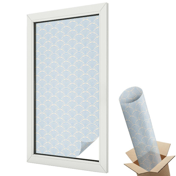 Matná fólia na sklo Japonské vlny