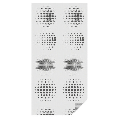 Mliečna fólia na sklo Bodkované kruhy