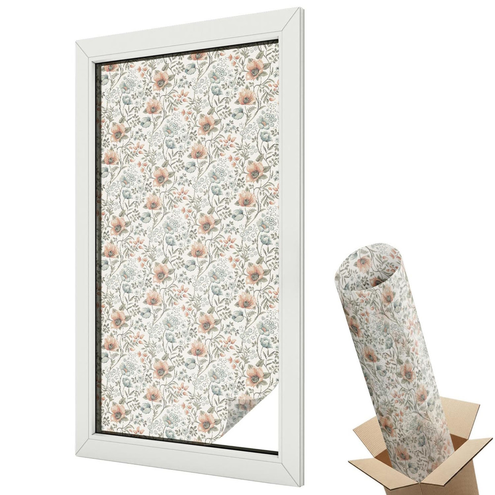 Okenná fólia Kvetinový vzor