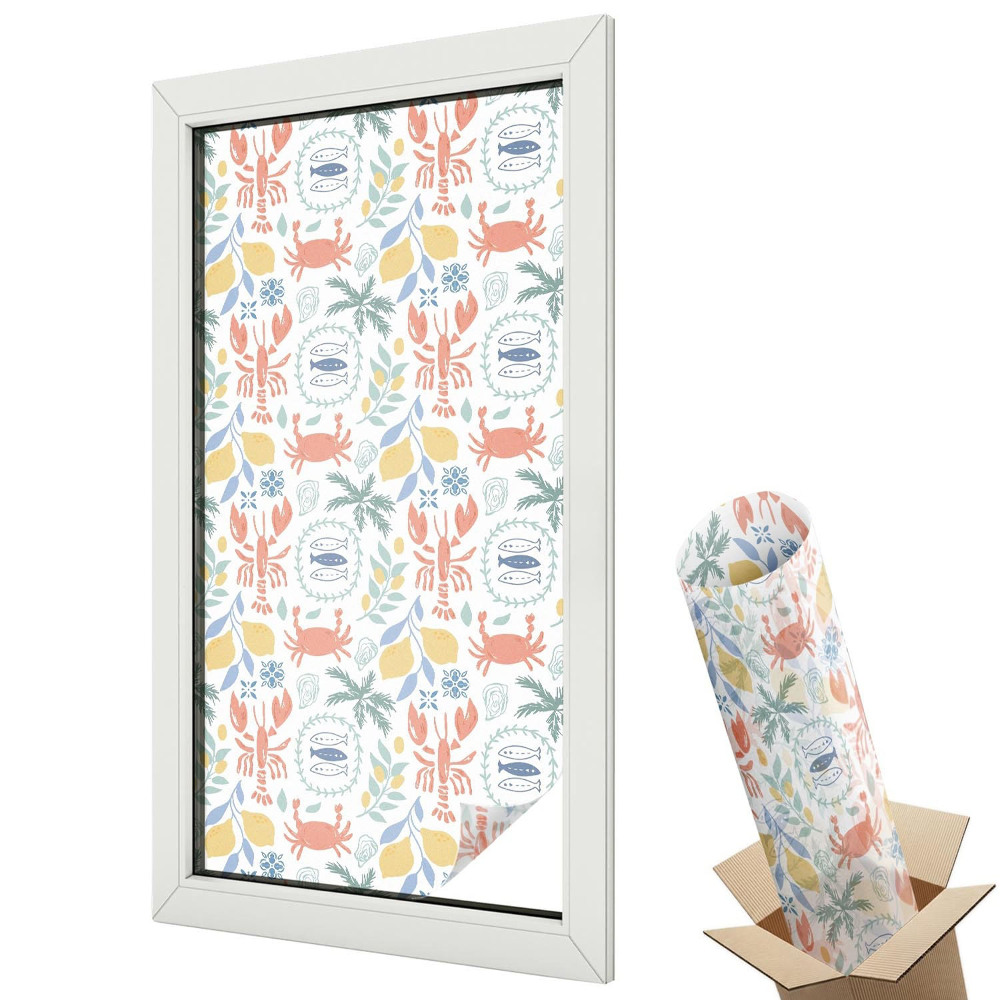 Fólia na sklo dverí Námorné motívy