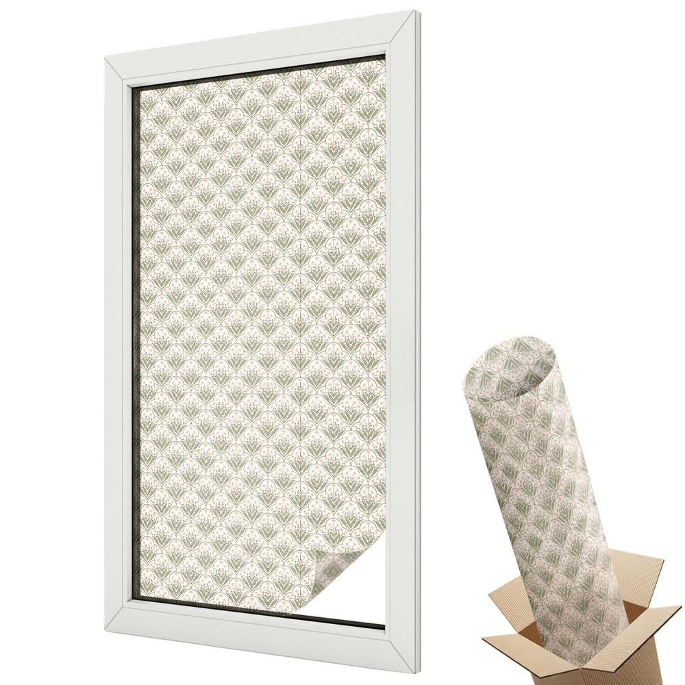 Matná fólia na sklo Rastlinné ozdoby