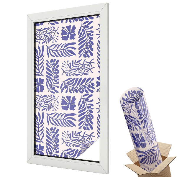 Matná fólia na sklo Rastlinné vzory