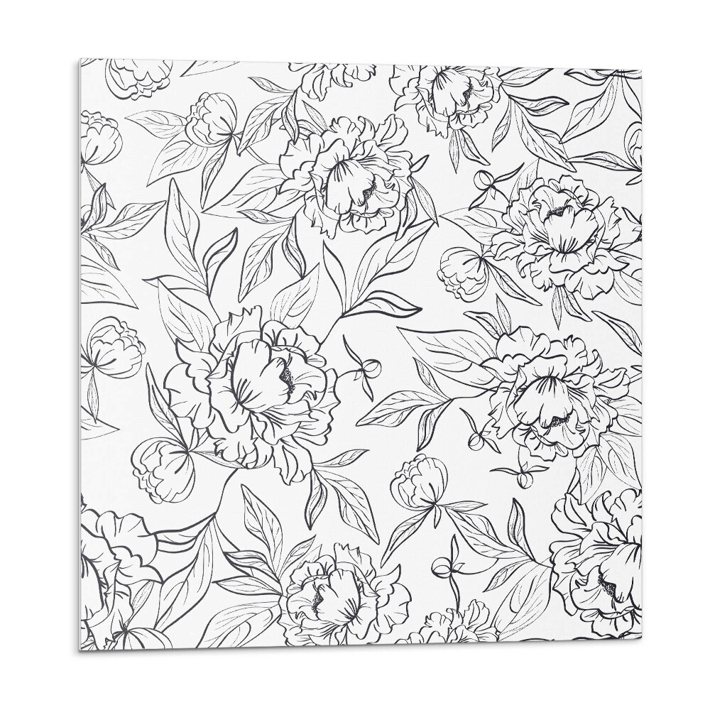 Samolepiace pvc obklady Kvetinový vzor s listami