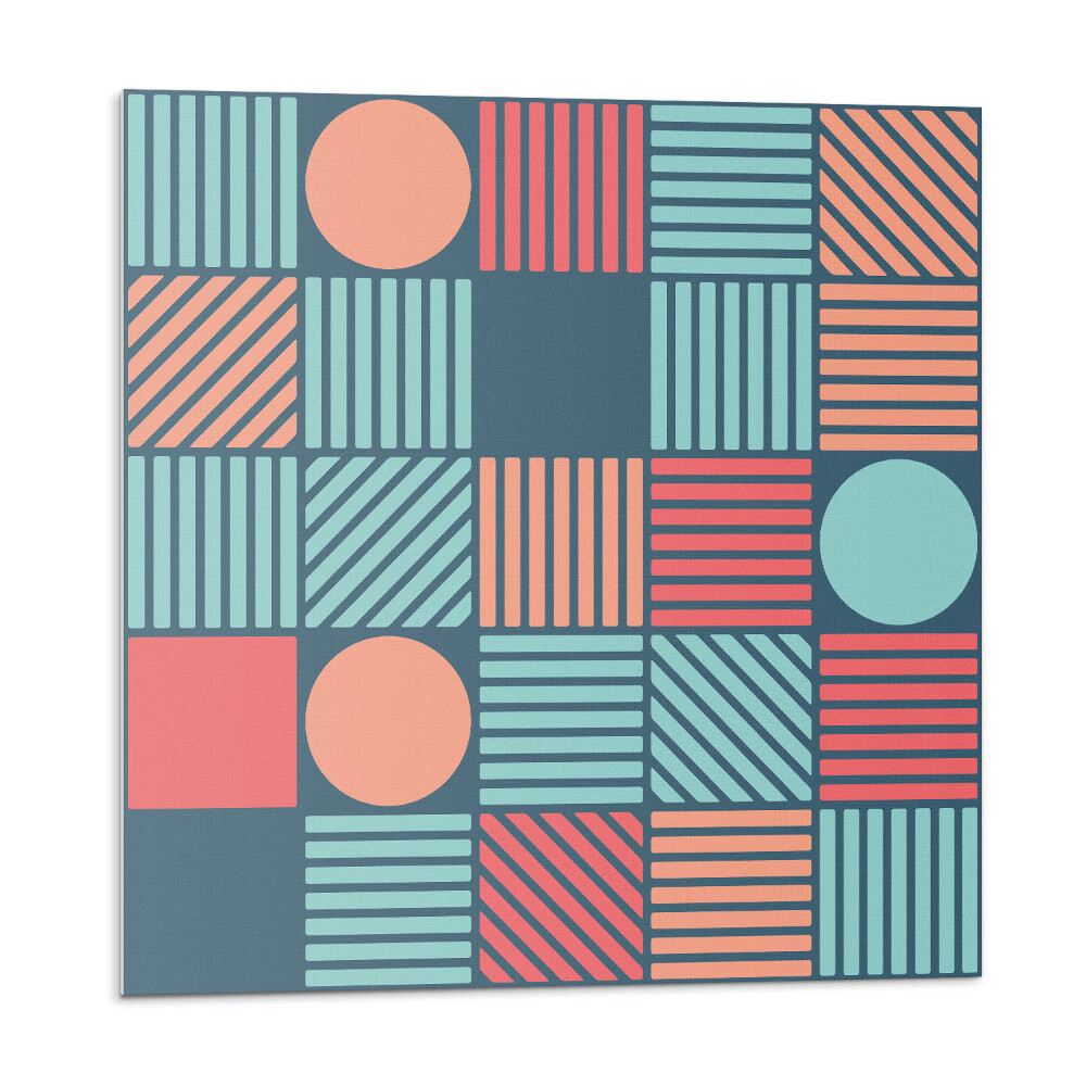 Pvc obklady Geometria s farebnými tvarmi