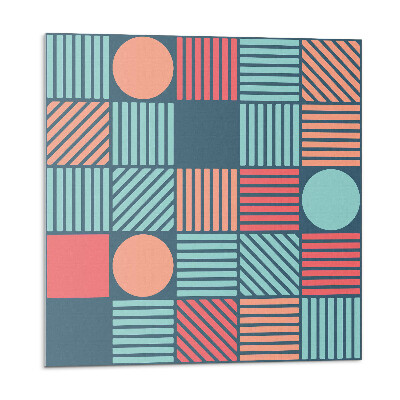 Pvc obklady Geometria s farebnými tvarmi