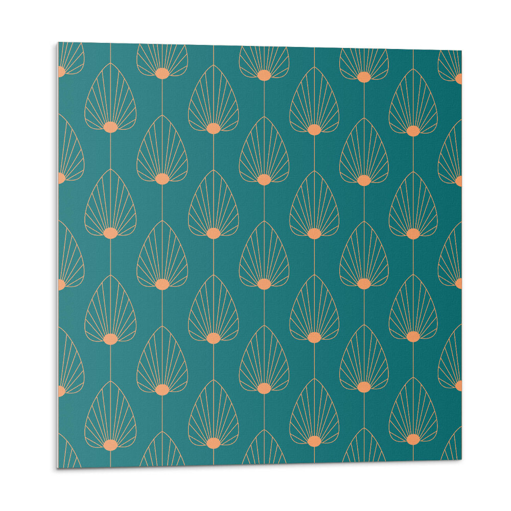 Samolepiace pvc obklady Listový vzor s kruhmi