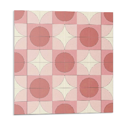 Samolepiace pvc obklady Vzor s kruhmi a kvetmi