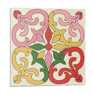 Samolepiace pvc obklady Kvetinový vzor s ornamentami