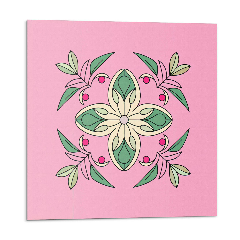 Pvc obklady Kvetinový vzor s listami