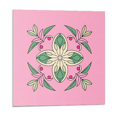 Pvc obklady Kvetinový vzor s listami