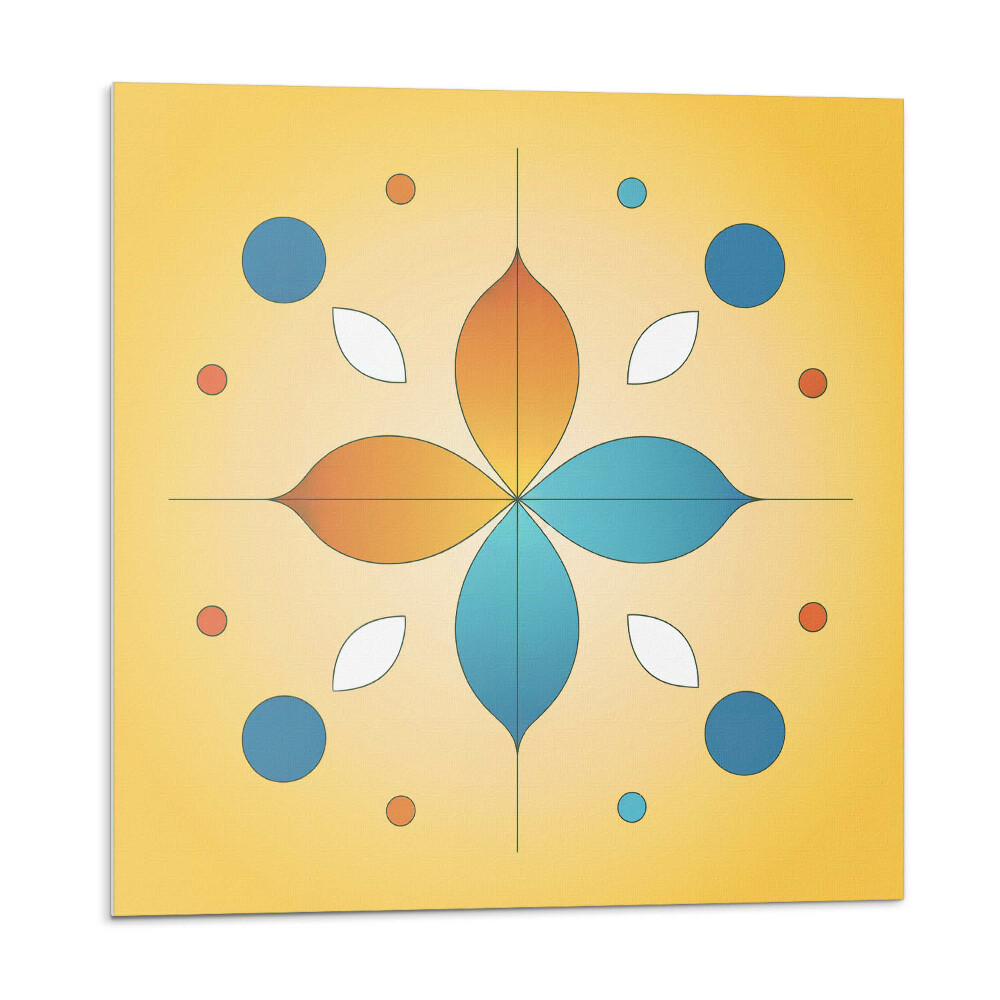 Samolepiace pvc obklady Geometrický kvetinový vzor