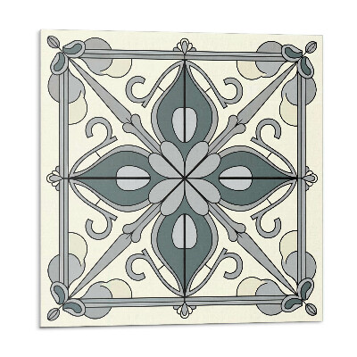 Samolepiace pvc obklady Kvetinový vzor s ornamentami