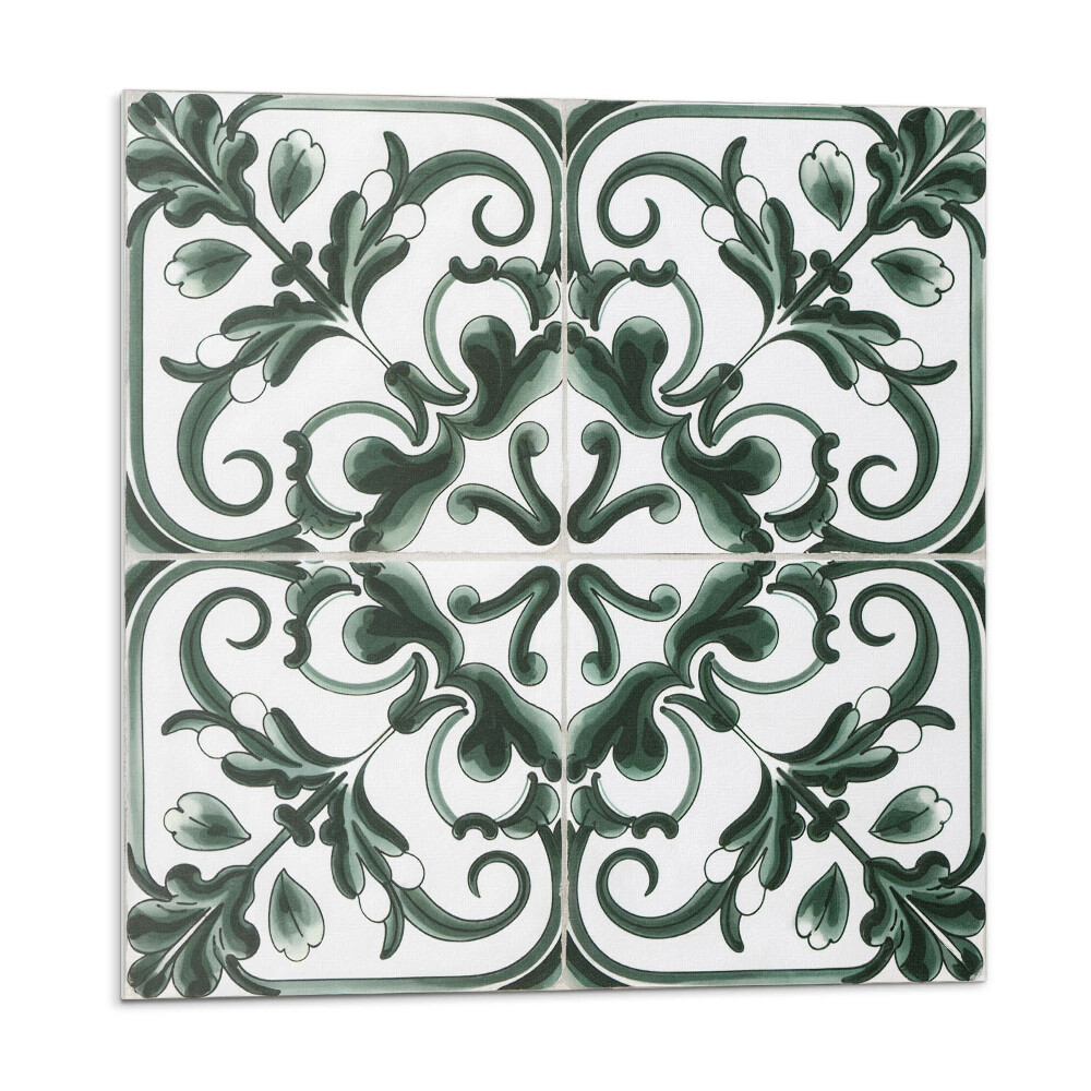 Samolepiace pvc obklady Rastlinný vzor v štvorcoch