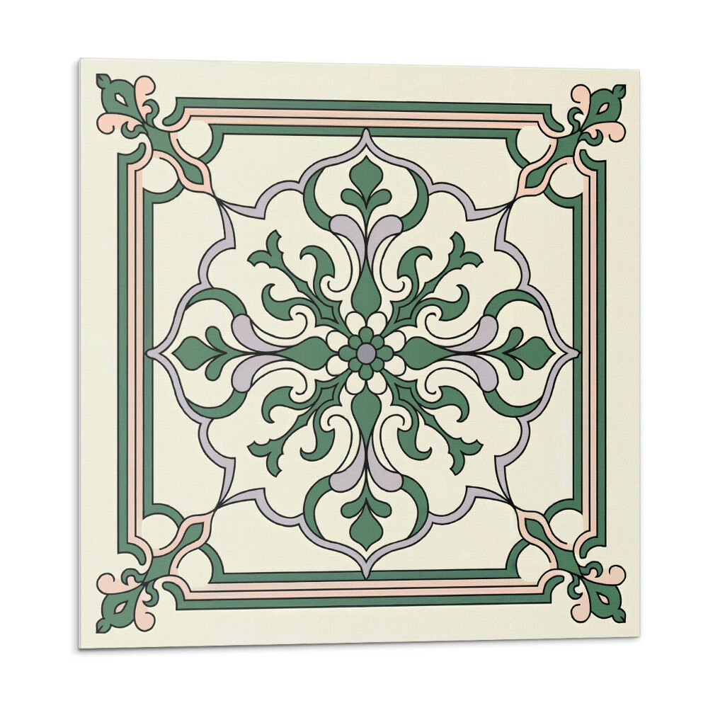 Samolepiace pvc obklady Kvetinový vzor s ornamentami