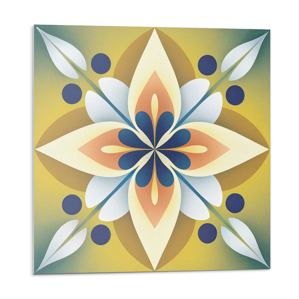 Samolepiace pvc obklady Kvetinový vzor mandaly