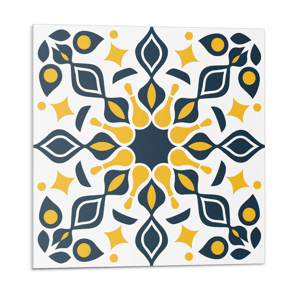 Samolepiace pvc obklady Kvetinový vzor so symetriou