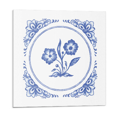 Samolepiace pvc obklady Kvetinový vzor v kruhu