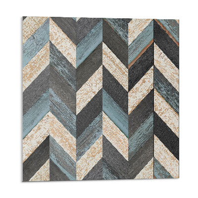 Samolepiace pvc obklady Cik-cak vzor s drevom