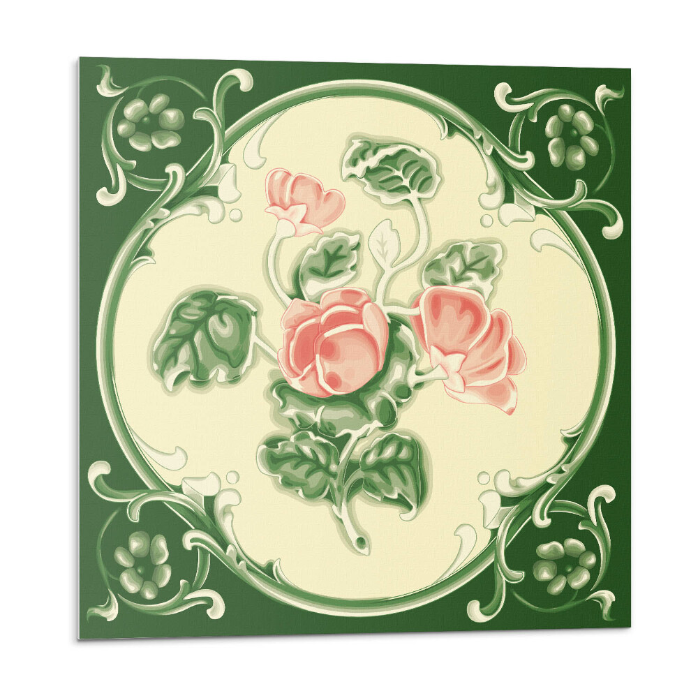 Samolepiace pvc obklady Kvetinový vzor s listami