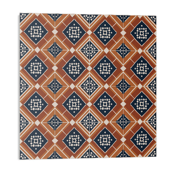 Samolepiace pvc obklady Geometria v hnedej a bielej farbe