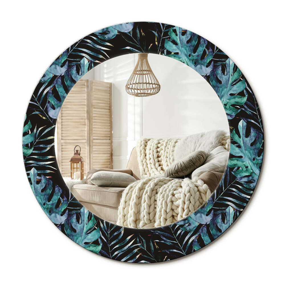 Dekoračné zrkadlo na stenu Exotické listy