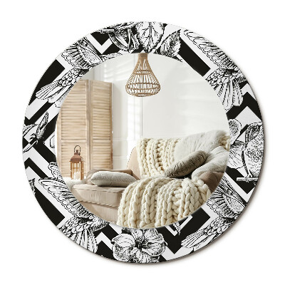 Zrkadlo s rámom s potlačou Kolibríky