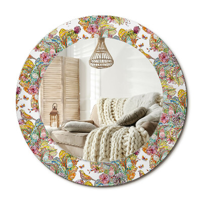 Obdĺžnikové dekoračné zrkadlo Rozprávkové kvety