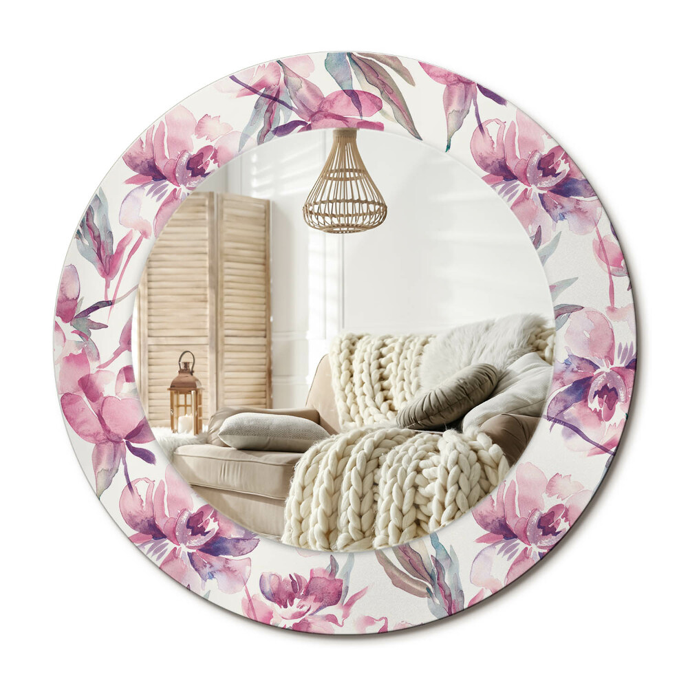 Dekoračné zrkadlo na stenu Kvety pivoniek