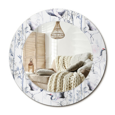 Dekoračné zrkadlo na stenu Žeriavové vtáky