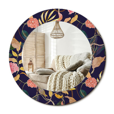 Dekoračné zrkadlo na stenu Akvarelové rastliny