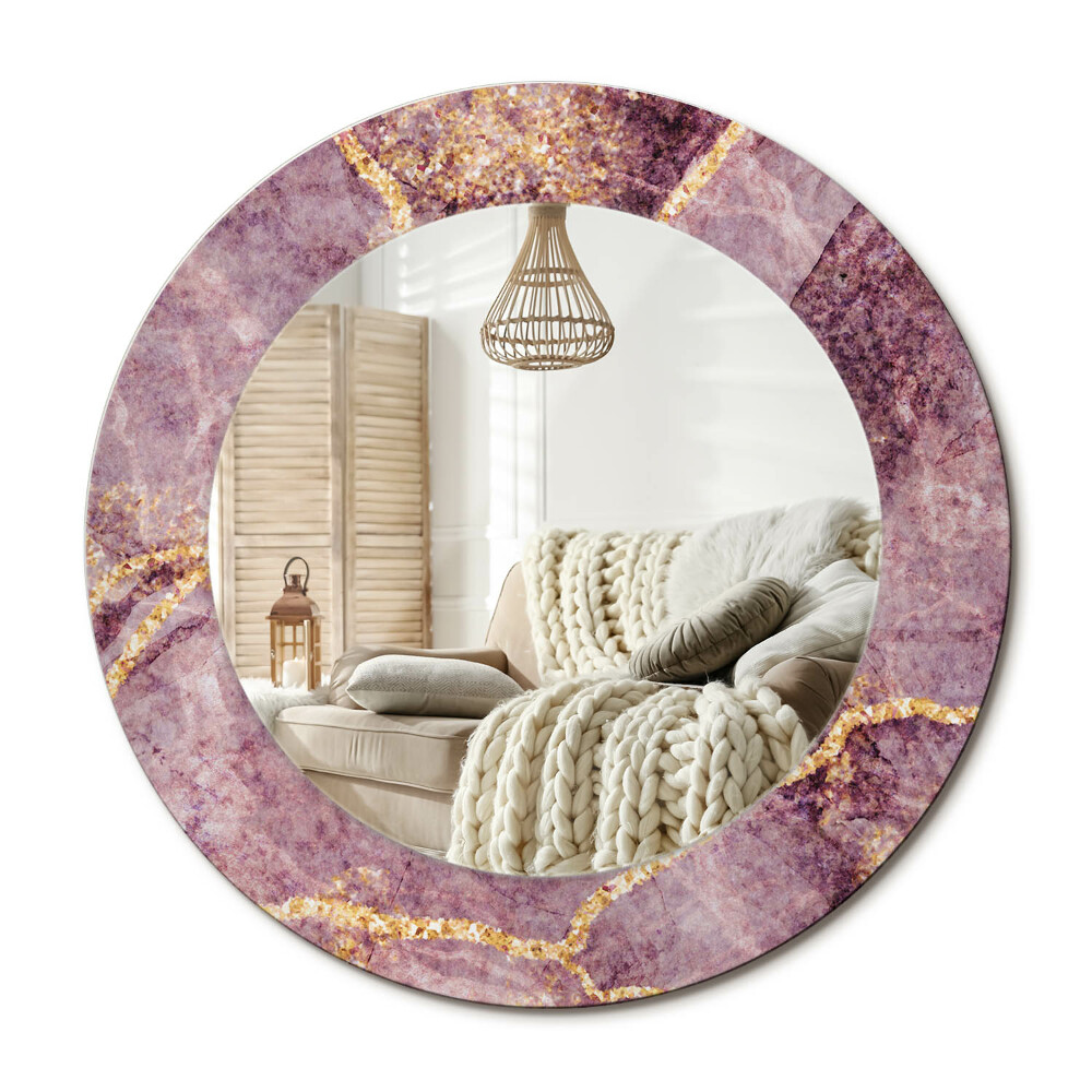 Obdĺžnikové dekoračné zrkadlo Imitácia mramoru