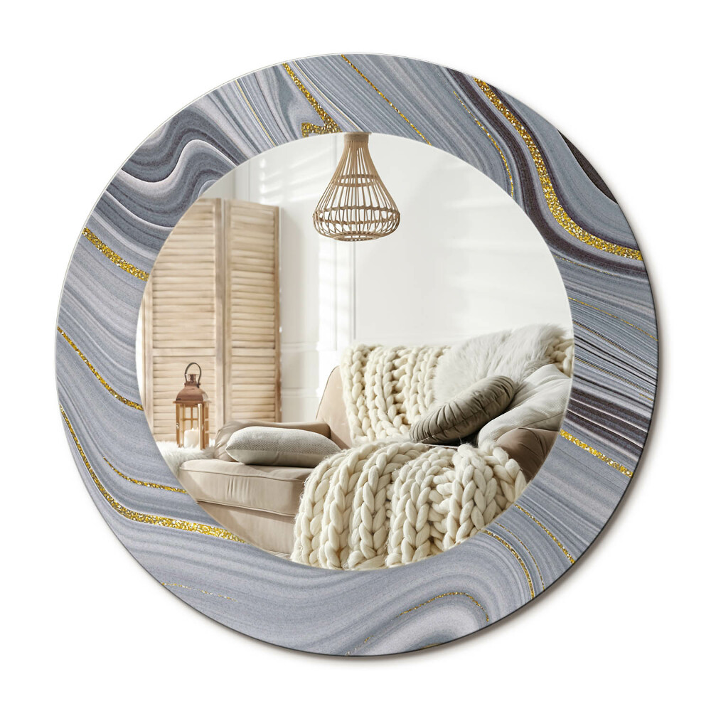 Obdĺžnikové dekoračné zrkadlo Šedý mramor