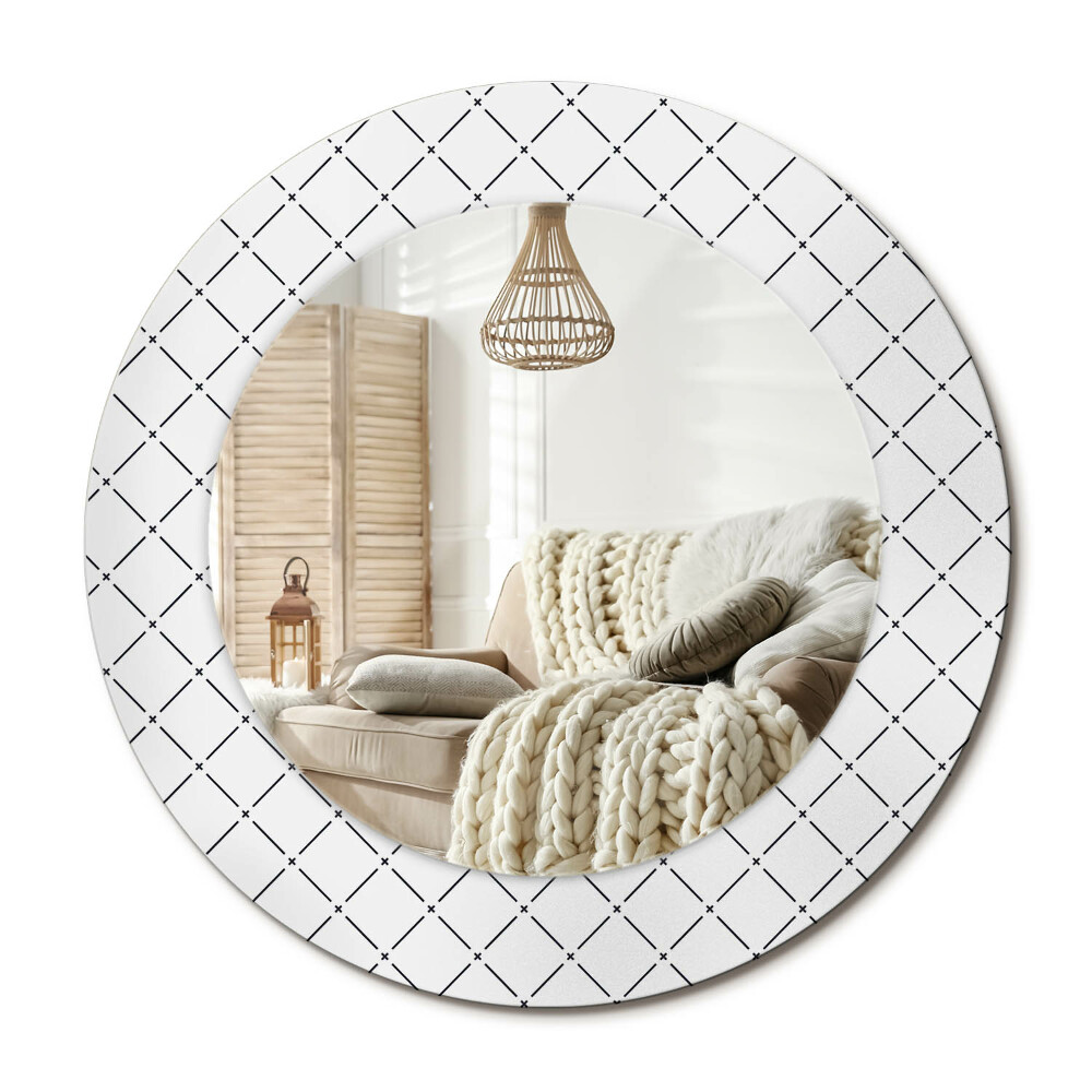 Obdĺžnikové dekoračné zrkadlo Krížové čiary