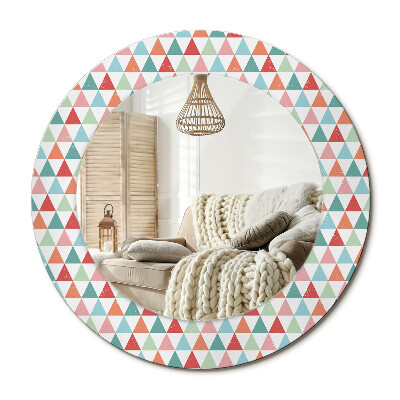 Zrkadlo s rámom s potlačou Geometrický vzor