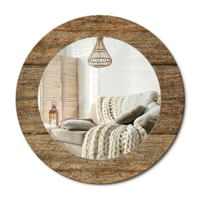 Obdĺžnikové dekoračné zrkadlo Staré drevo