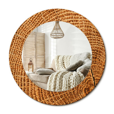 Obdĺžnikové dekoračné zrkadlo Dubové drevo