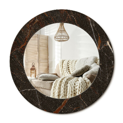 Dekoračné zrkadlo na stenu Hnedý mramor