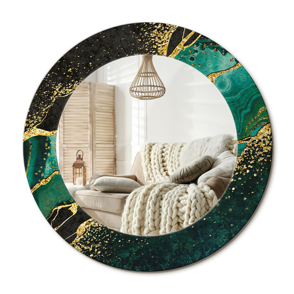 Dekoračné zrkadlo na stenu Mramorová zelená