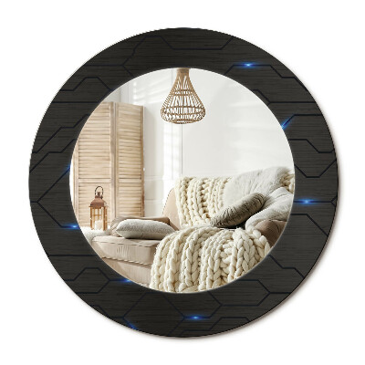 Dekoračné zrkadlo na stenu Futuristická abstrakcia