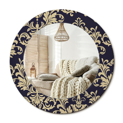 Obdĺžnikové dekoračné zrkadlo Kvetinový vzor