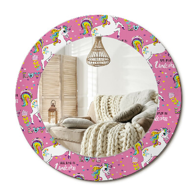 Obdĺžnikové dekoračné zrkadlo Čarovný jednorožec